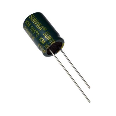 10UF 400V-10*13-105C-GREEN | 10UF 400V-10*13-105C-GREEN (KM SERIES) | خازن الکترولیت 10 میکرو فاراد 400 ولت
