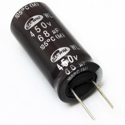 68UF/450V-16X25-105C-BLACK | KM686M450