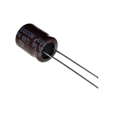 220UF 50V-10*13-105C | PS 50V220UF | خازن الکترولیت 220 میکرو فاراد 50 ولت