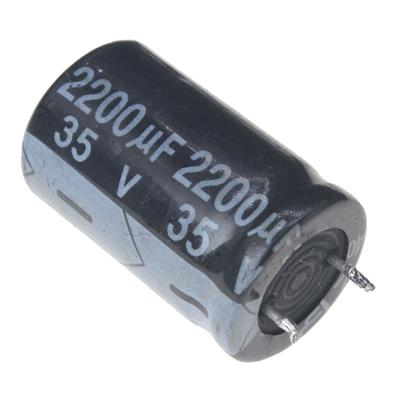 2200UF/35V-16X25-105C-BLACK