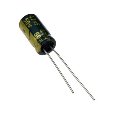 47UF 50V-6.3*12-105C-GREEN | 47UF 50V-6.3*12-105C-GREEN (LW SERIES) | خازن الکترولیت 47 میکرو فاراد 50 ولت