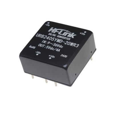 URB2405YMD-20WR3 | مبدل DC به DC ایزوله 24 ولت به 5 ولت 20 وات
