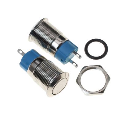 METAL SWITCH WATERPROOF NO LIGHT SELF-LOCKING  12MM