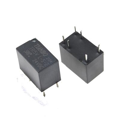 RELAY 24V 1A 1C 6PIN | TR5V L-S-Z 24VDC | رله کوچک 12 ولت 1 آمپر 1 کنتاکت مدل TR5V
