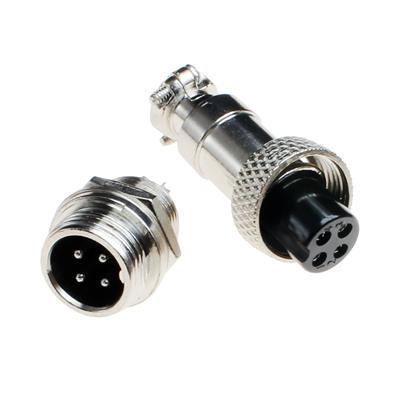 CONNECTOR GX12-4 M&F | CONNECTOR GX12-4