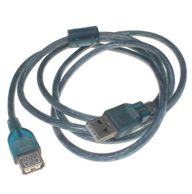 USB A MALE TO A FEMALE CABLE (1.5M)