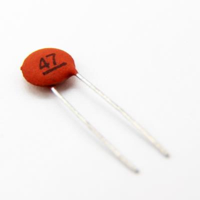 CERAMIC DISC CAPACITOR 47PF 50V | 47PF TOL:20% | خازن عدسی 47 پیکو فاراد