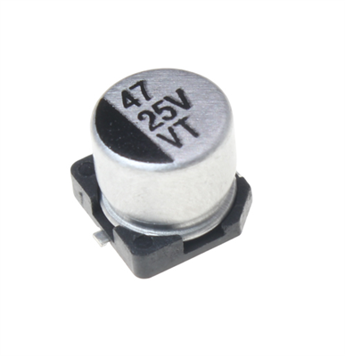 47UF 25V SMD 6.3*5.4MM | خازن الکترولیت اس ام دی 47 میکرو فاراد 25 ولت