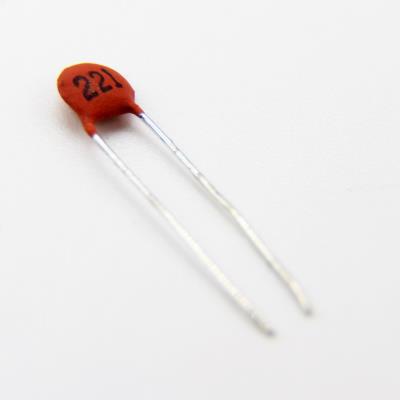 CERAMIC DISC CAPACITOR 220PF 50V | 221PF TOL:20% | خازن عدسی 220 پیکو فاراد